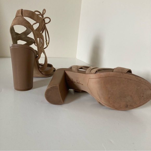 Sam Edelman Tan Strappy Heeled Sandals size 8 - Picture 6 of 8